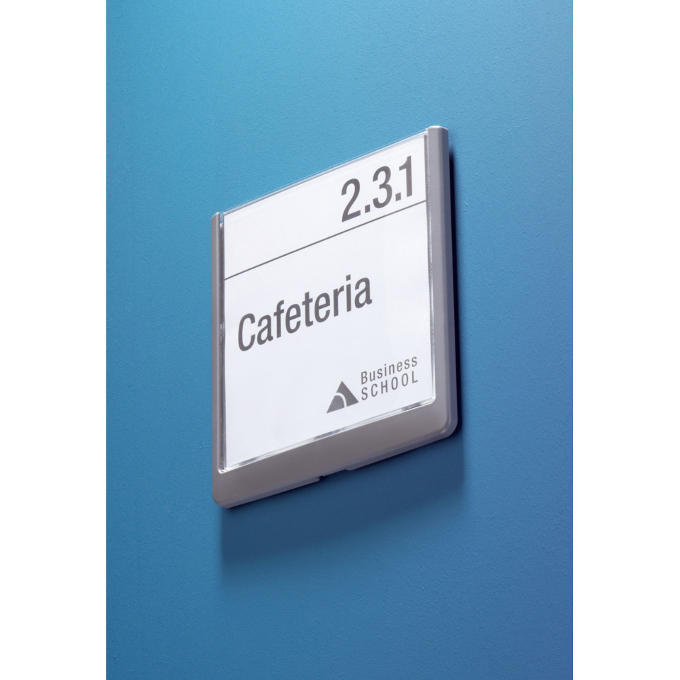Cafeteria Sign, Signage, Blue Wall, Schul-Schild, Türschild