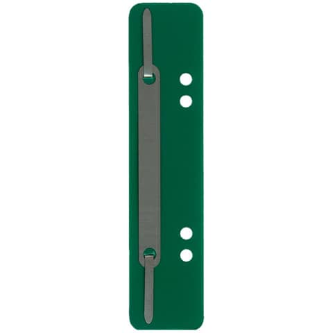 Heftstreifen mit Metalldeckleiste, 34 x 150 mm, PP, 25 Stück, grün Q-CONNECT 1012500110