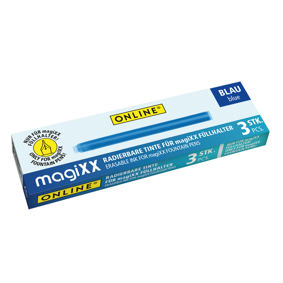 Füllhalter, Tinte, MagixX, Blau, Ersatz]