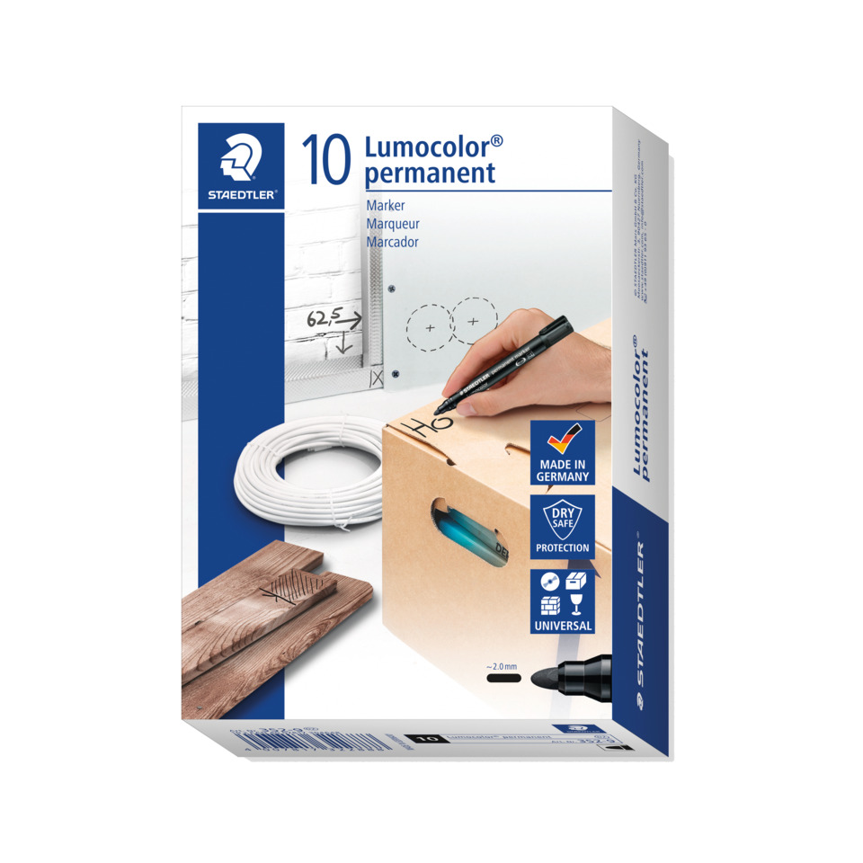 Permanent marker, Lumocolor, Marker-Set, Holzverarbeitung, Verpackung