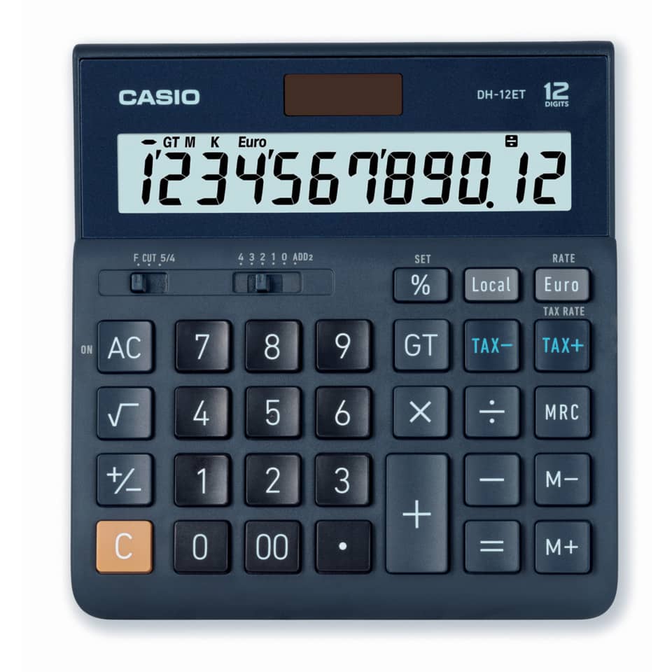 Taschenrechner, Casio, Digitalkalkulator, Tastatur, Großes Display