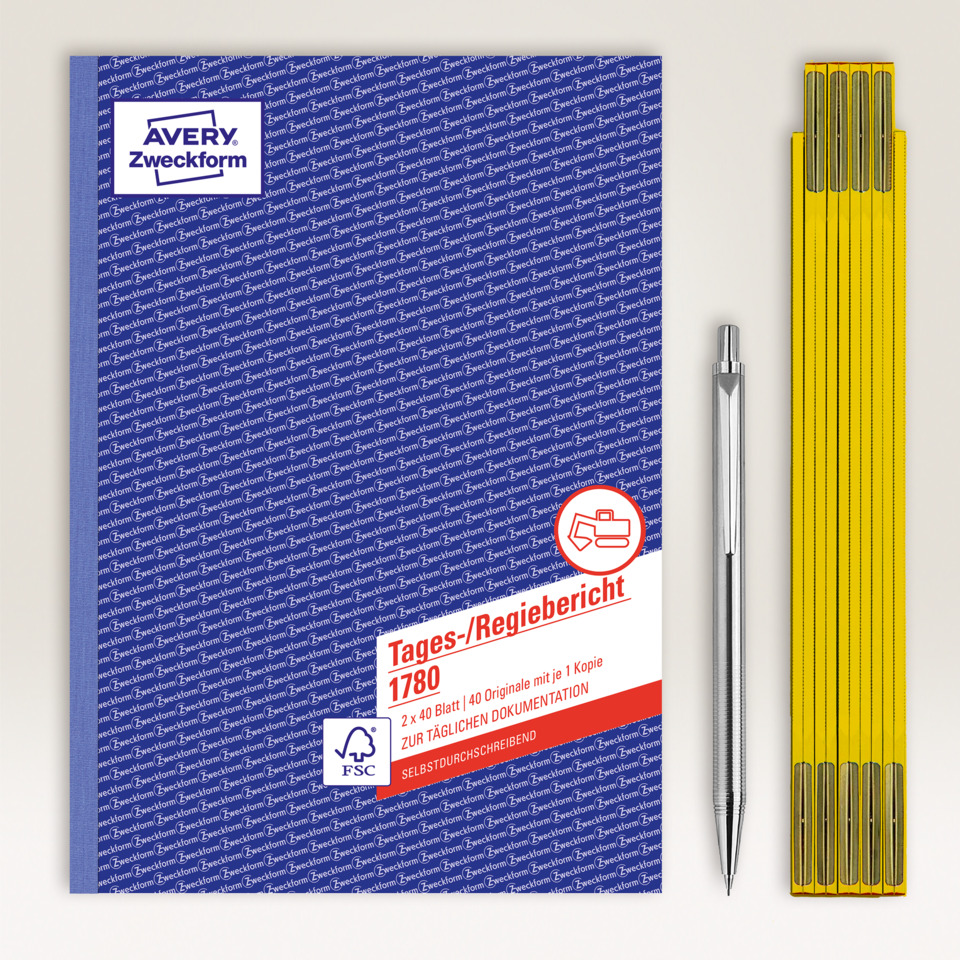 Notizbuch, Ordner, Stift, Bleistift, Tagesbericht