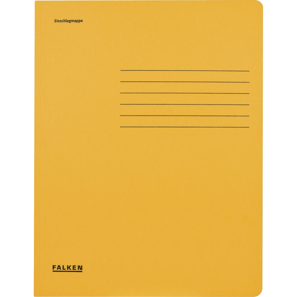 Notebook, Mäppchen, Gelb, Papier, Falken