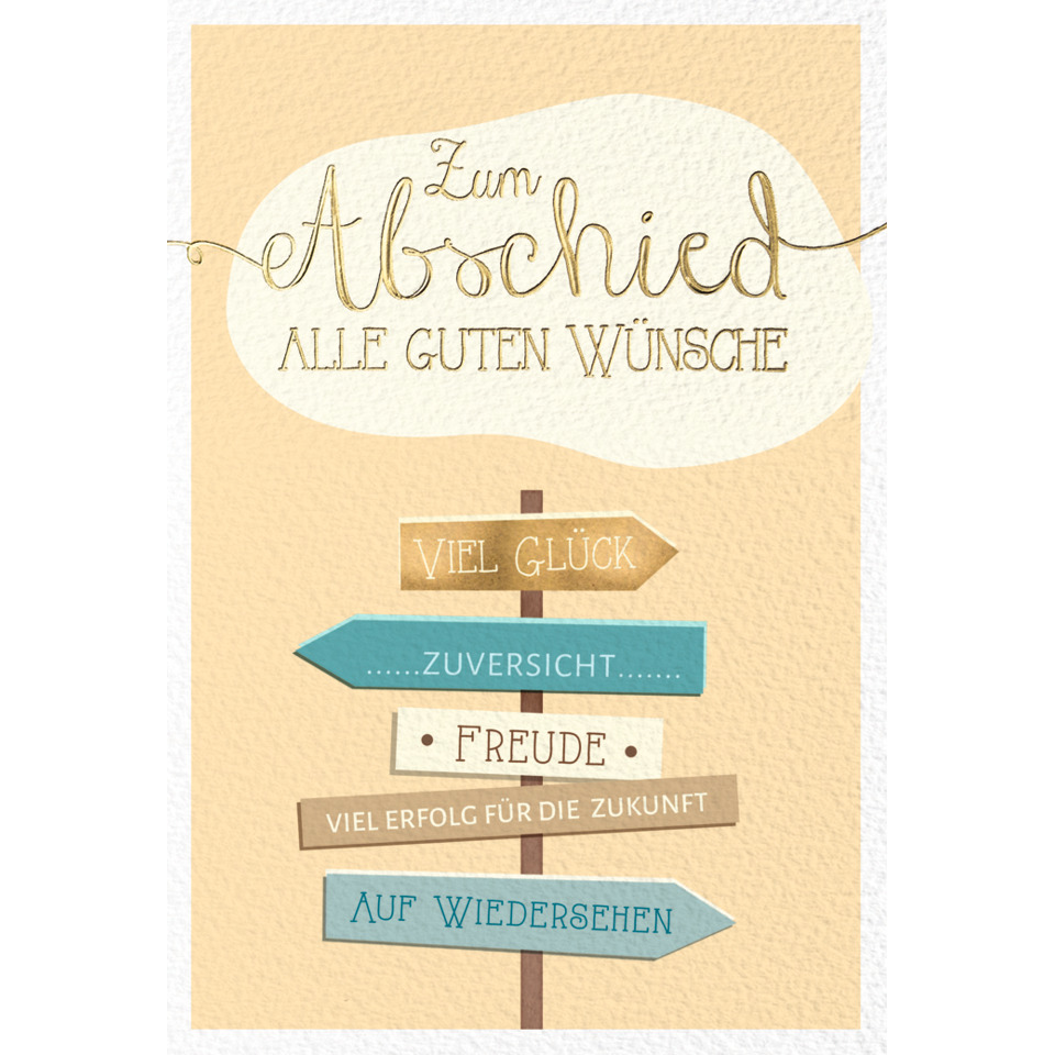 karte, abschied, spruch, zukunft, wünsche