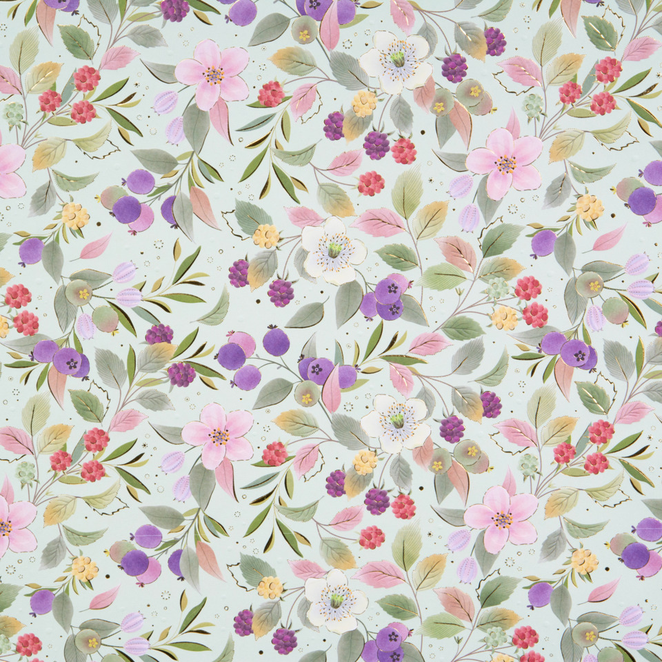 Blumenmuster, Bastelpapier, Papierstoff,  florales Muster, Pastellfarben