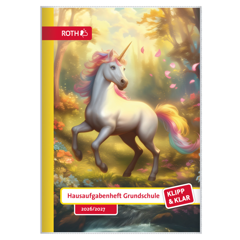 einhorn, wald, notizheft, notizblock, klipp & klar