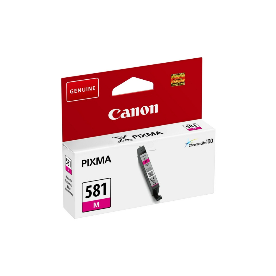 Tintenpatrone, Tintenbehälter, Canon, 581 M, pigmenttinte, Tintenpatrone, Canon, Pixma, magenta, 581 M
