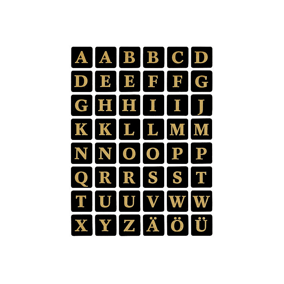 Buchstaben, Alphabet, Schwarz, Gold, Charaktere