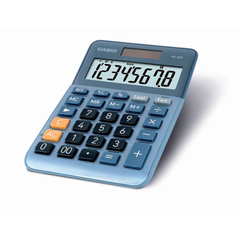 Taschenrechner, Tischrechner, Digitalanzeige, Batteriebetrieben, Kleinformat