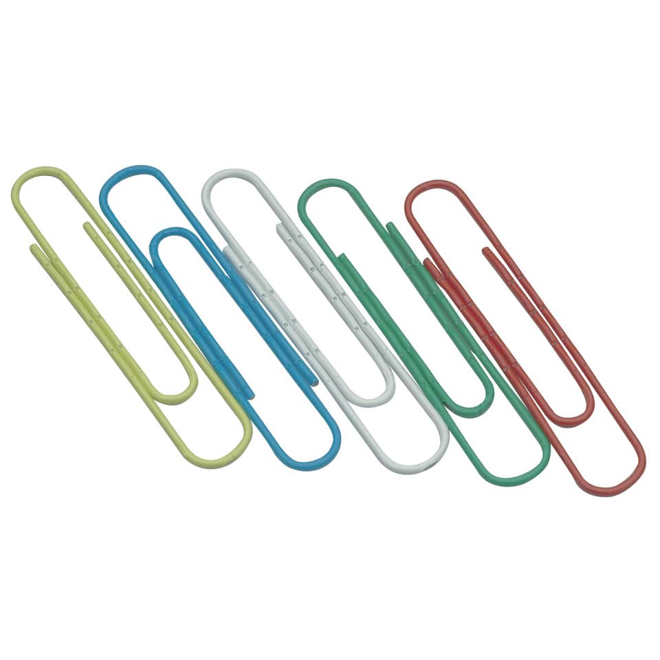 Papierklemmen, bunte Clips, bunt gemischte Clips, Ordnerclips, Clip-Set