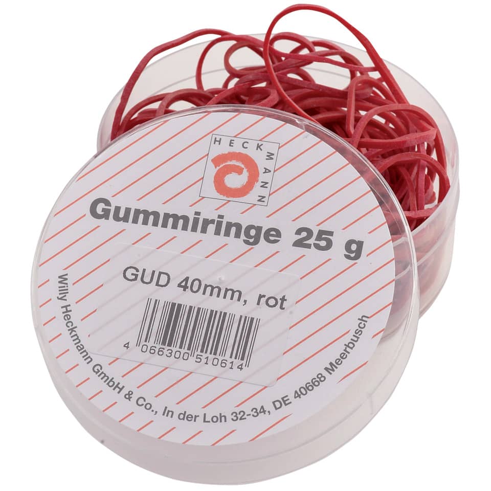 Gummiringe, Ø40mm, 25g, rot WIHEDÜ 510.061