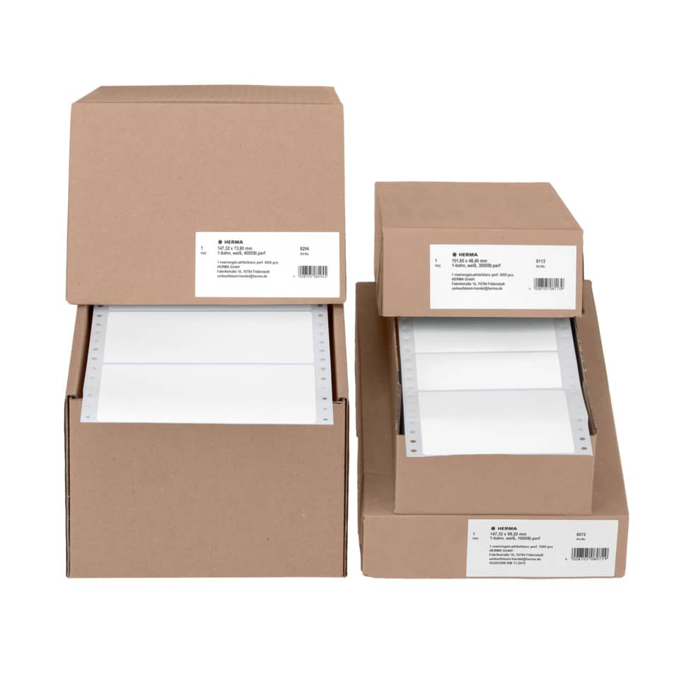 Kartonboxen, Schachteln, Pappkarton, Beutel-Label, Packmaterialien