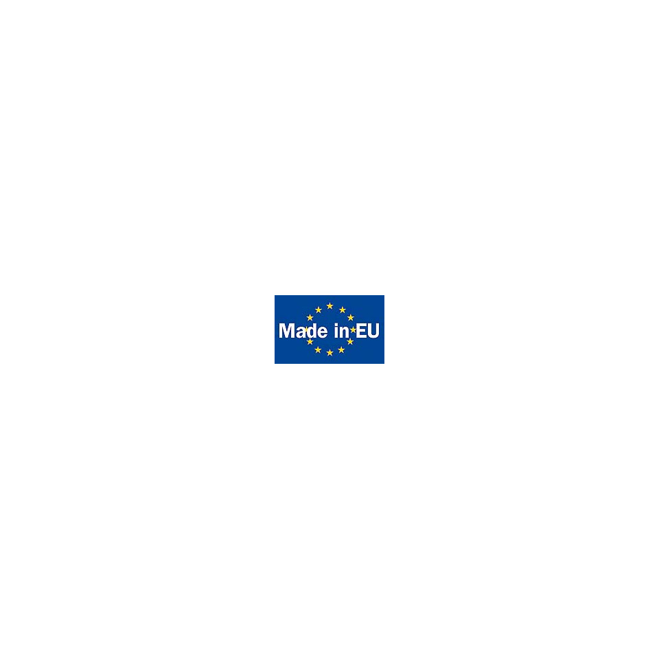 made in EU, logo, blue flag, symbol, stars