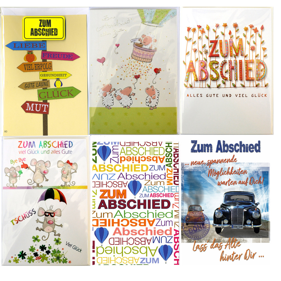 Abschied, Grußkarte, Kartenmotiv, Motiv Blumen, Muster bunt