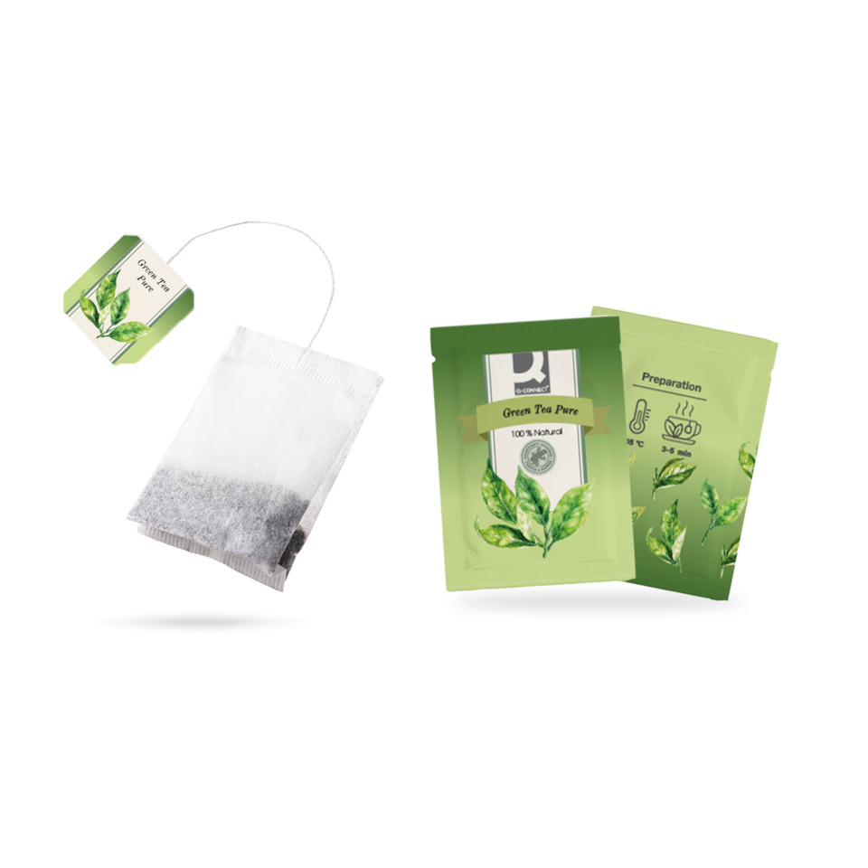 Teebeutel, Teeblätter, Grüner Tee, Teeproben, Beuteltee
