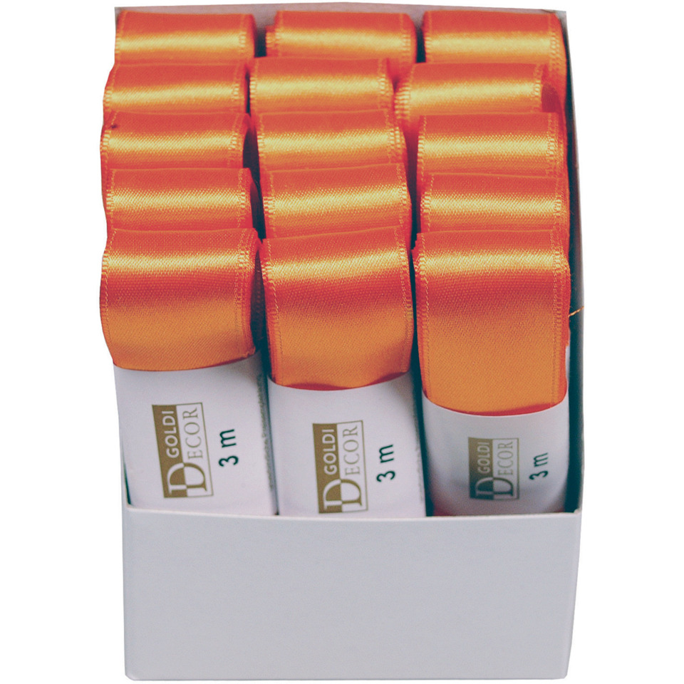 Organza belt, Orange tape, Gurtband, Satin band, 3m length