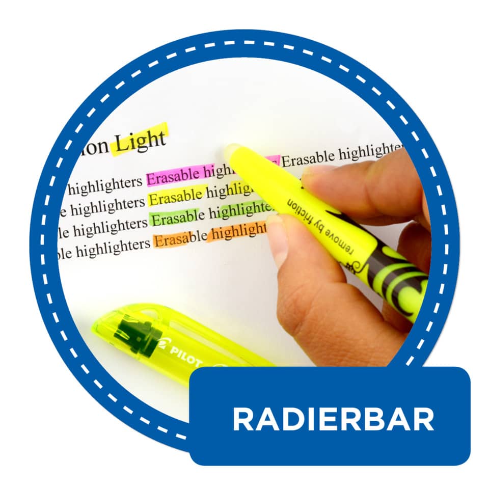 highlighter, erasable, yellow, marker, circles