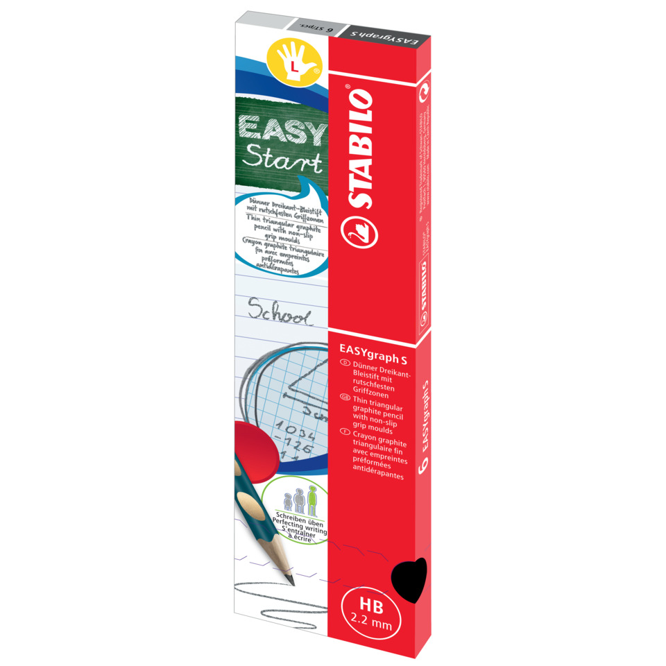 Bleistift, Graphitstift, Schulbedarf, HB 2,2 mm, Rot