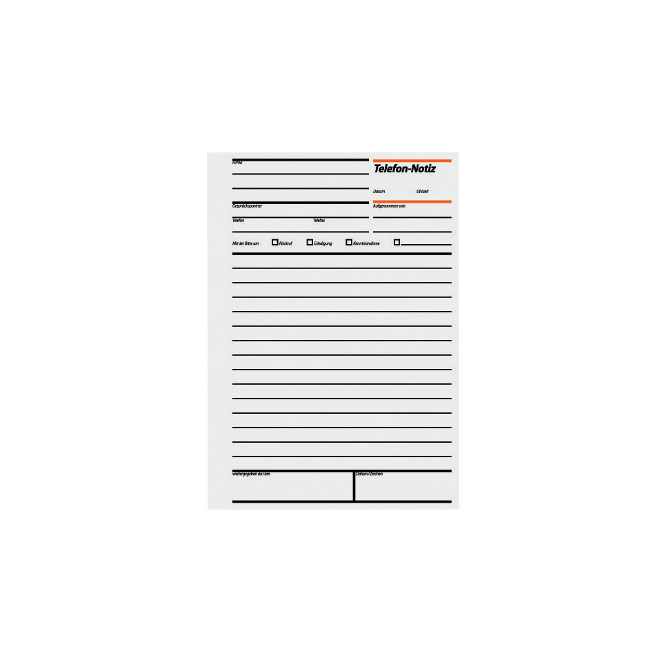 Notizpapier, Telefon-Notiz, Blitzblock, Linienblatt, Notizblock