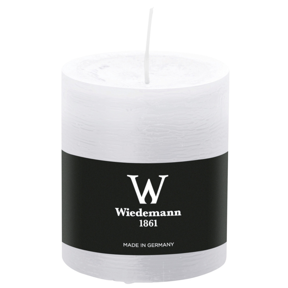 Zementkerze, Stumpenkerze, weiße Kerze, Wiedemann, Made in Germany