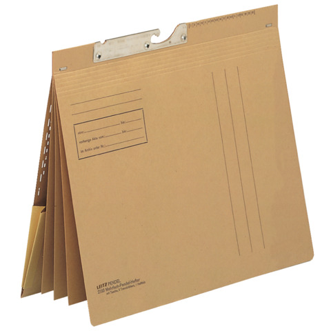 Pendel-Mehrfachhefter Combi, vier kfm. Heftungen, A4, 250g/m², naturbraun LEITZ 2183-00-00