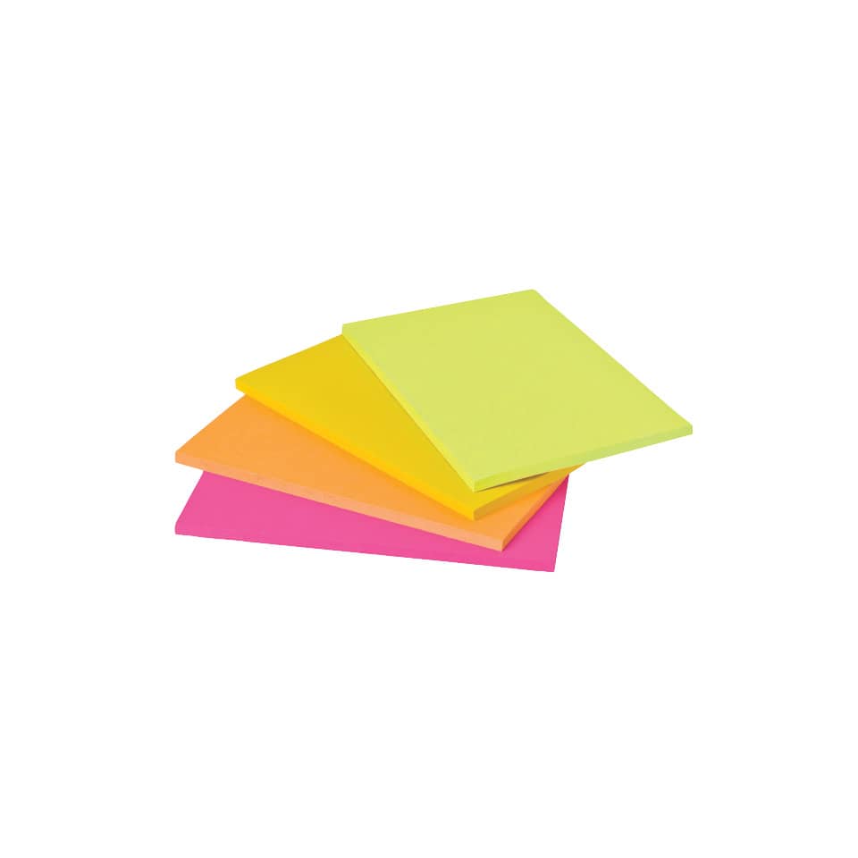 Post-it Notes, Notizzettel, Neonfarben, Klebezettel, Papierblock