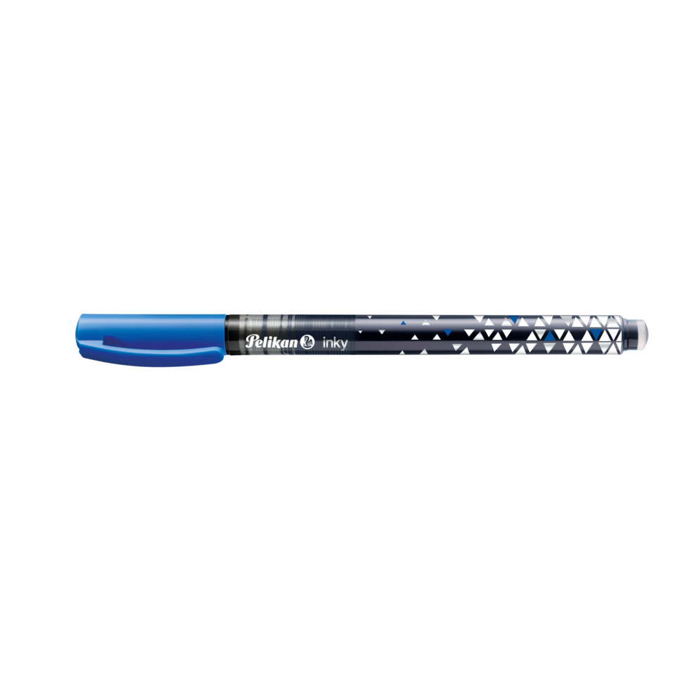 Marker, Stift, Inky, blauer Deckel, Geometrisches Muster