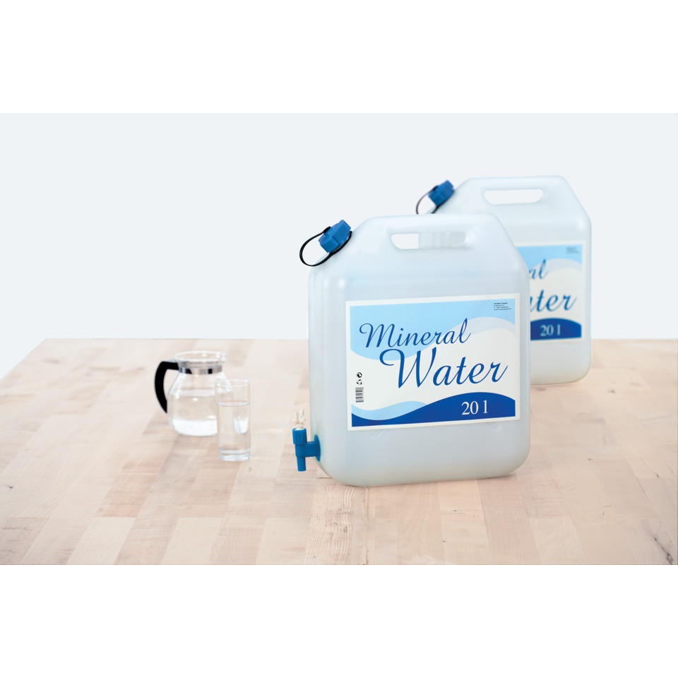 mineralwasser, wasserkanister, kunststoffkanister, transparent, trinkwasser