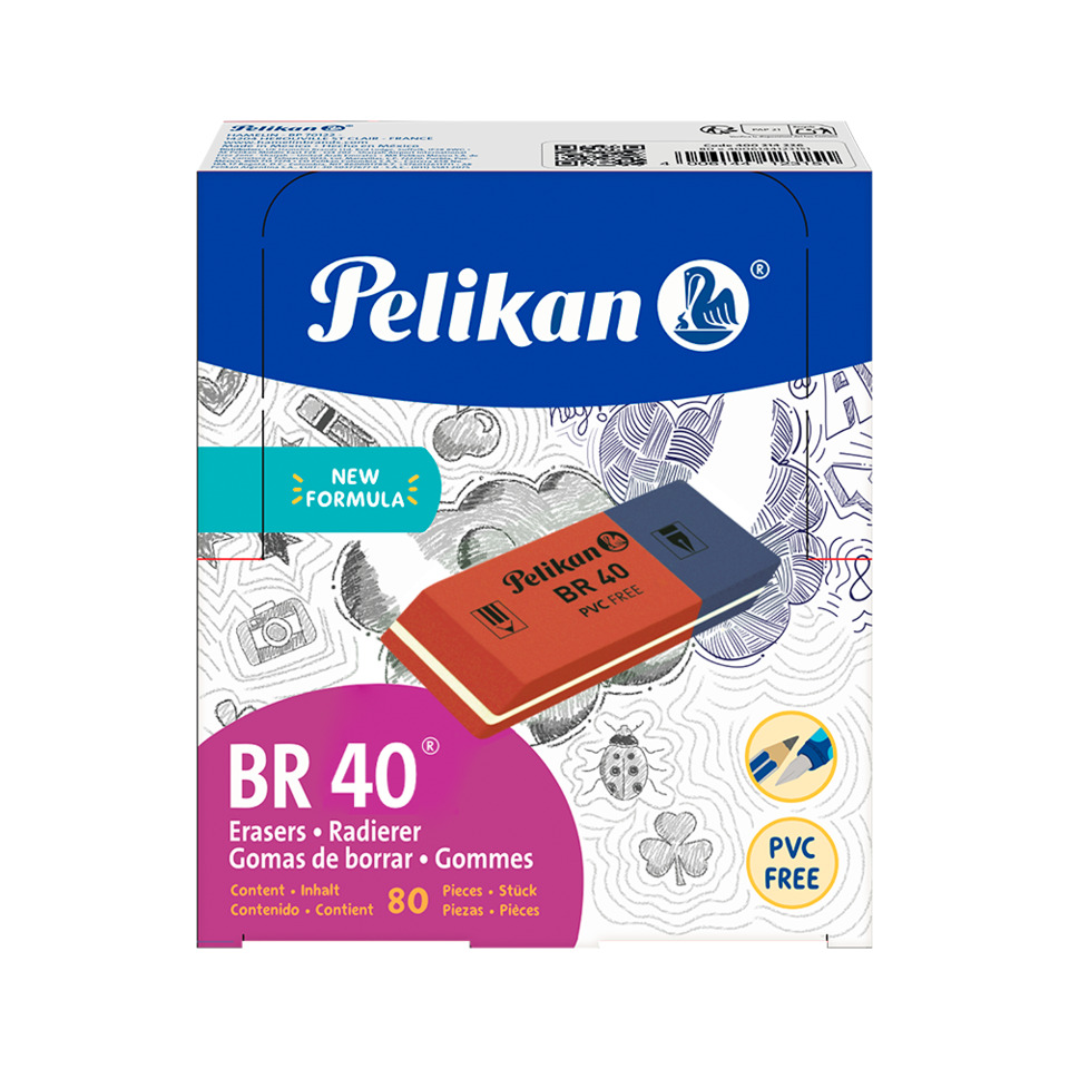 Erasers, Radierer, Gommes de borrar, PVC free, 80 Stück