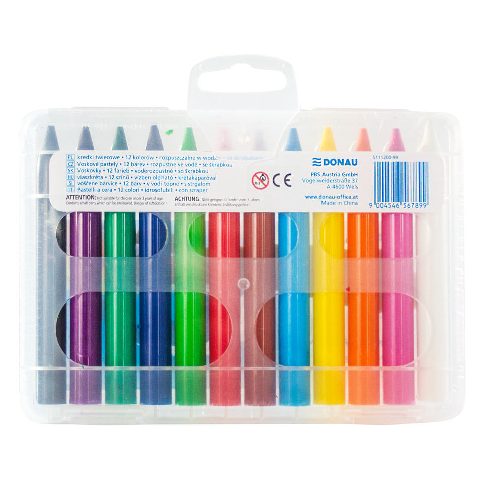 Marker-Set, Farbmarker, Plastikdose, 12 Farben, Marker mit feiner Spitze