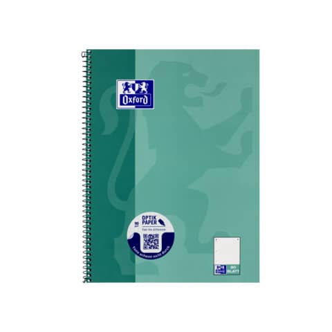 Collegeblock, A4+, 80 Blatt, punktkariert, grünblau OXFORD 400132378