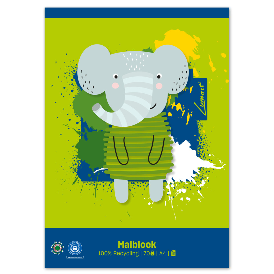 Elefant, Grafik, Cartoon, Grün, A4