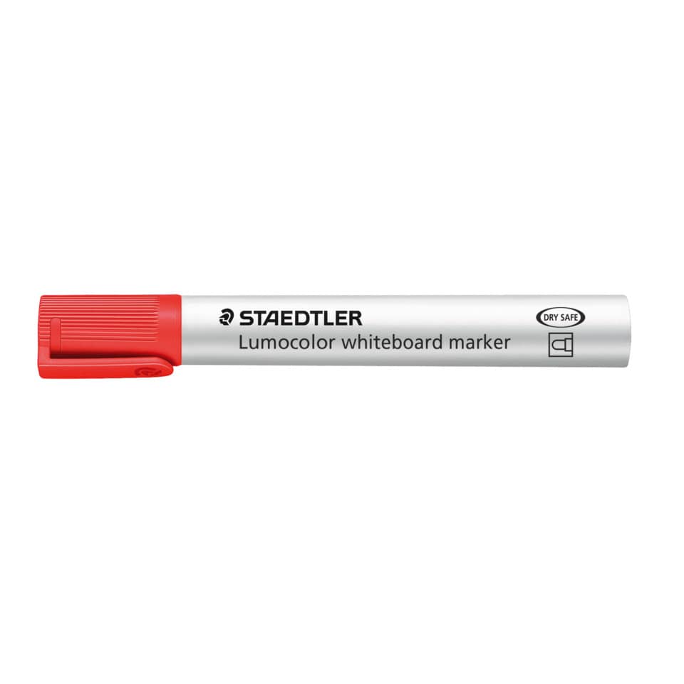 Marker, Whiteboard, Lumocolor, Rote Kappe, Trockentef/Schreibmarker