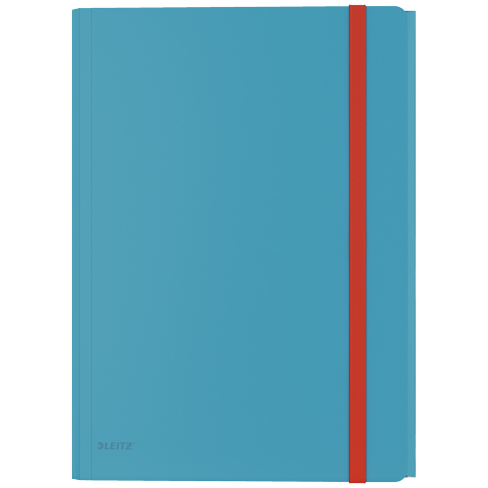 Notebook, A5, Lederfrei?, Schnitt?, Spiegel?, Notizbuch, A5, Kunstleder, blau, Gummiband