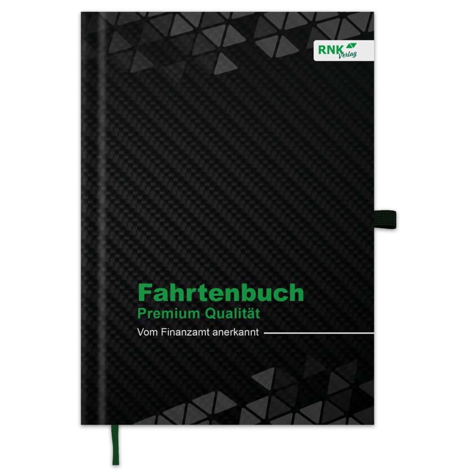 Fahrtenbuch, Premium Qualität, Notizbuch, Karten-Einband, Punktmuster