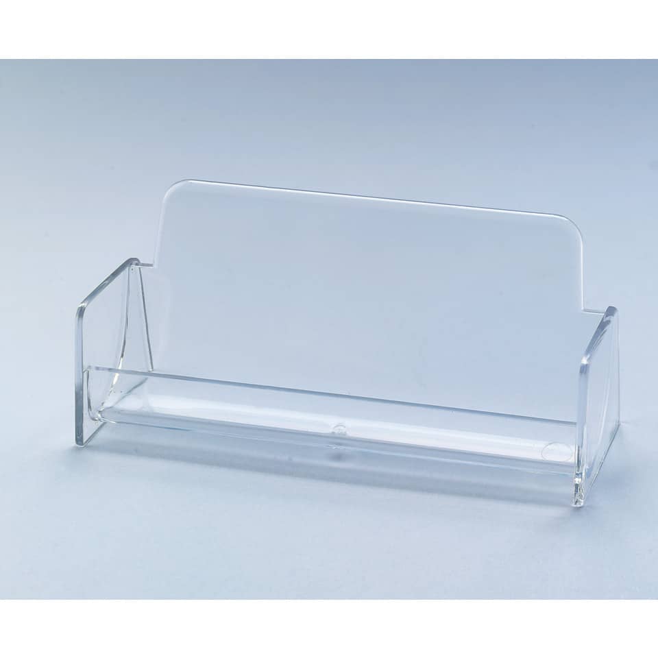 Acrylhalter, Visitenkartenhalter, Transparent, Rundungen, Akryl