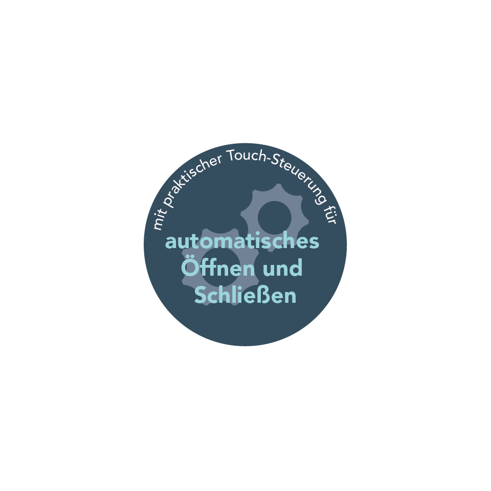 tastensteuerung, automatisches Öffnen, Schließen, Gears, Kreis-Logo