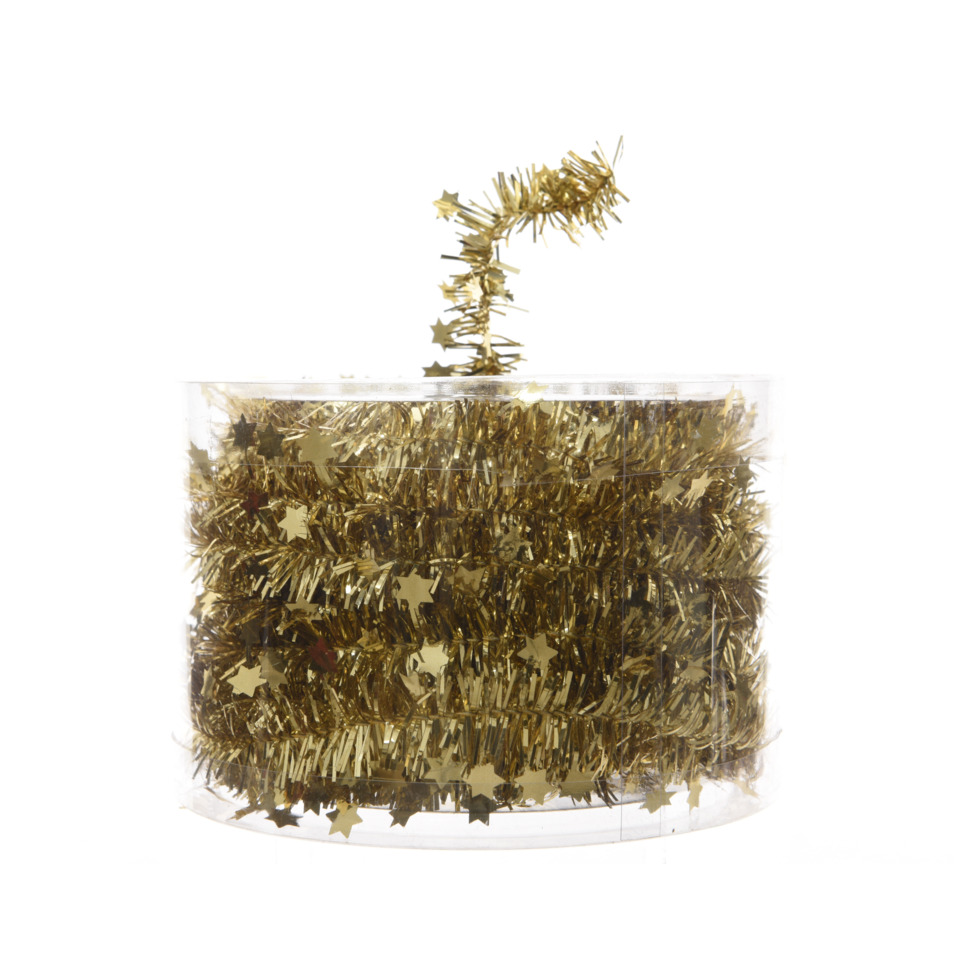 Weihnachtsdeko, Glitzerstreu, Schnellkette, Gold, Konfetti