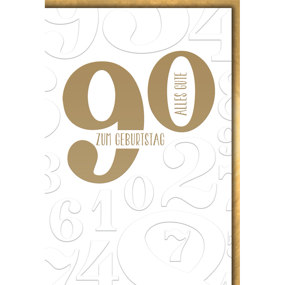 gold, zahlen, karte, geburtstag, grusskarte
