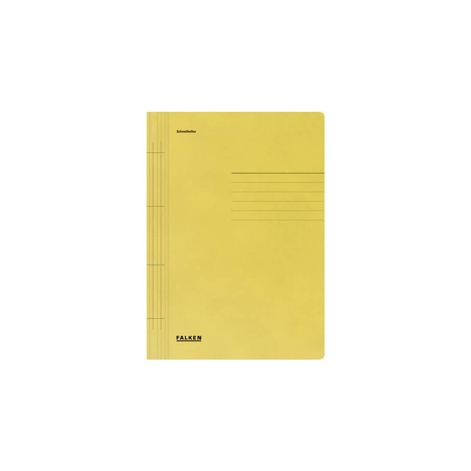 Notebook, Gelber Einband, Spiralbindung, A5 Größe, Falken Marke