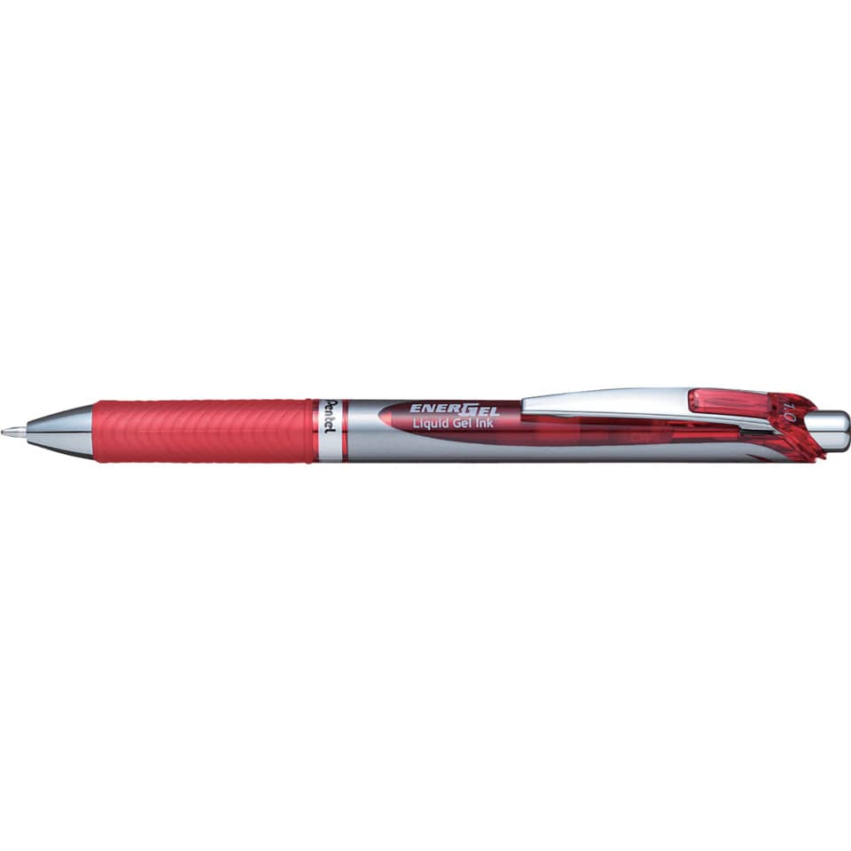 Kugelschreiber, Gelstift, Energel, Rot, Kunststoffgehäuse