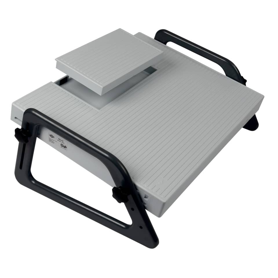 cutting board, kitchen slicer, grater, adjustable stand, plastic grey