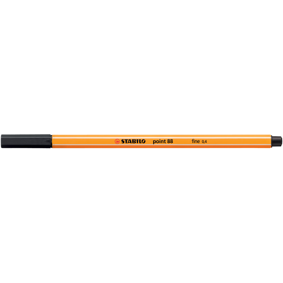 Marker, Permanent Marker, Orange, Fine Point, Stabilo point 88