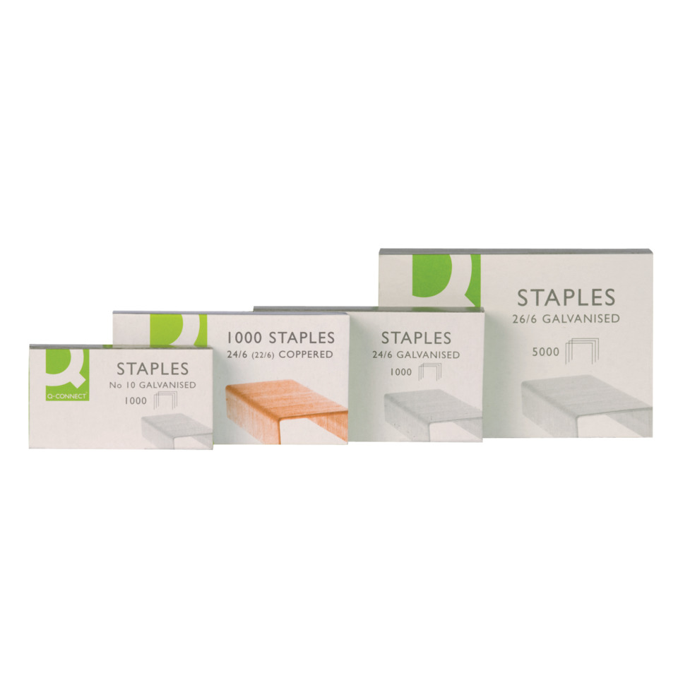 staples, galvanised, box set, 5000 pieces, industrial