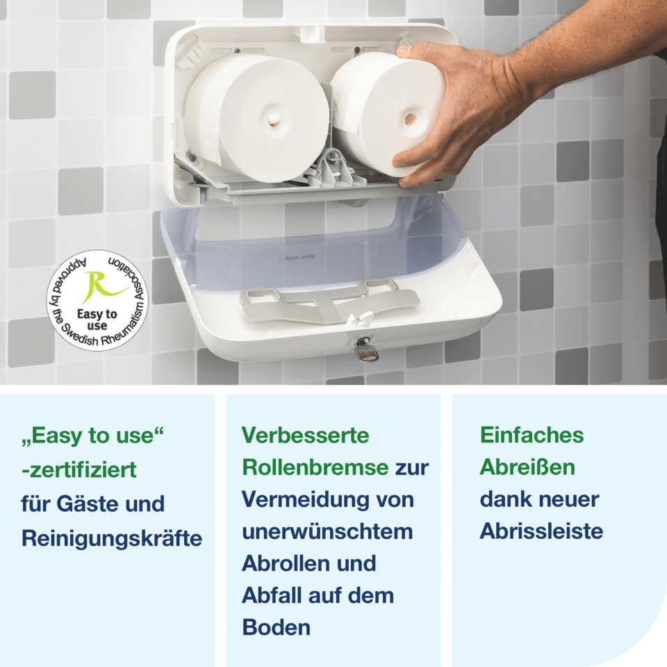 Toiletpapier, Spender, Badezimmer, Wandfliesen, Hand