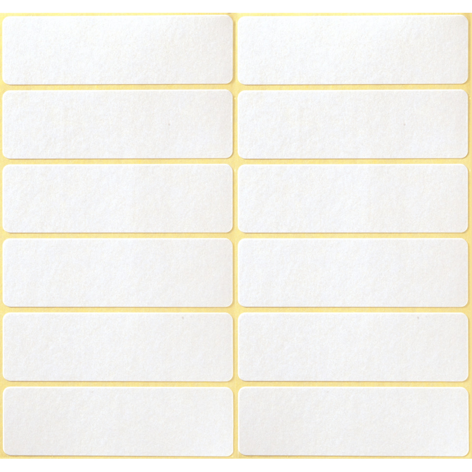 Stickeretiketten, Labels, weiß, rechteckig, Raster