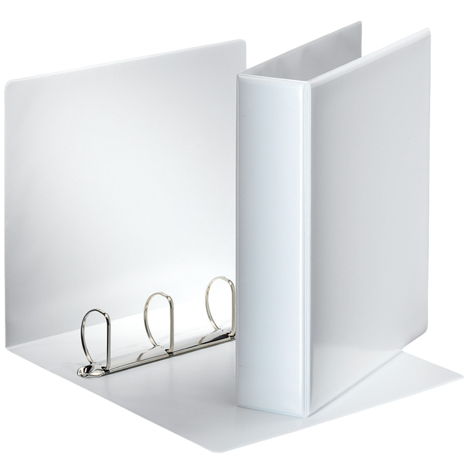Ordner, Binder, Drei-Ring, Kunststoff, weiß
