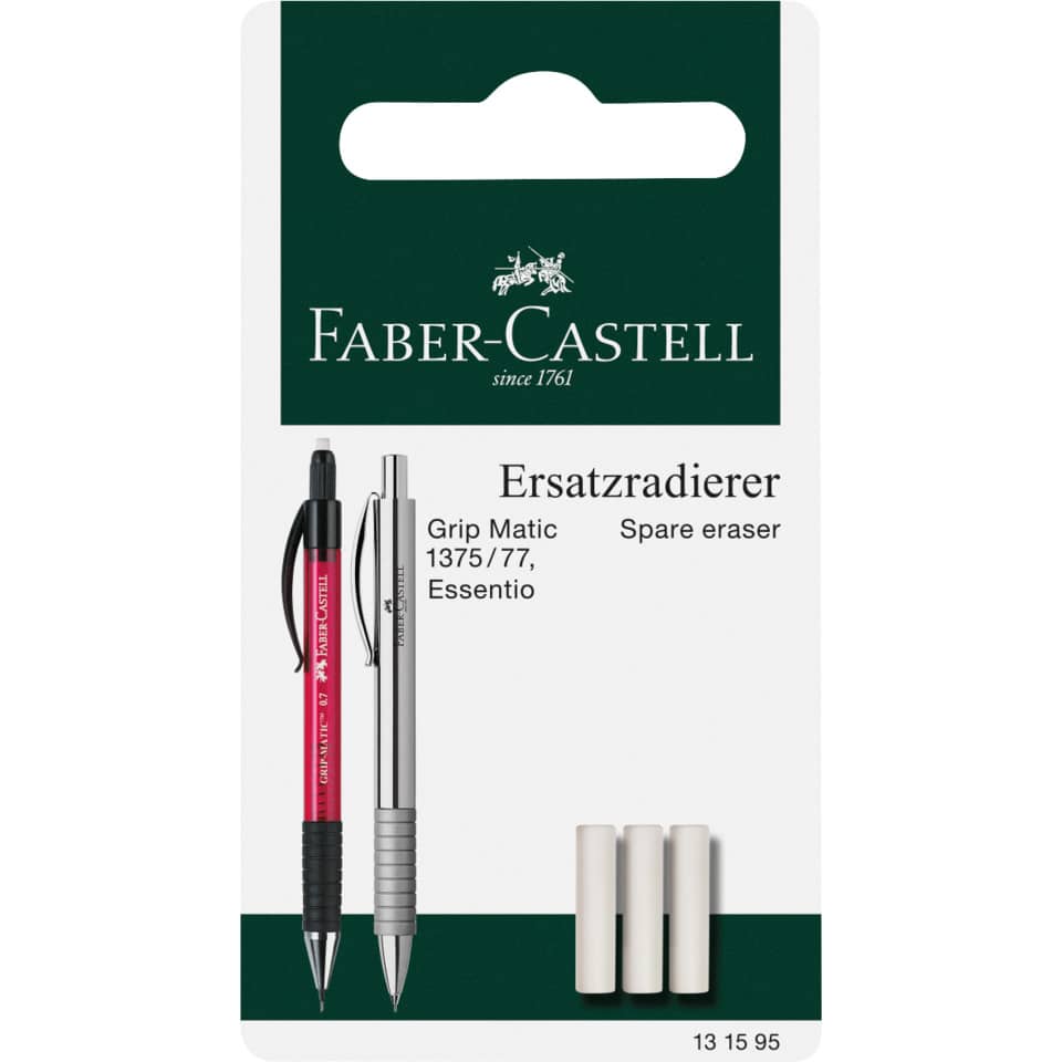 Spareeraser, Ersatzradierer, Grip Matic, Spare Radierer, Faber-Castell