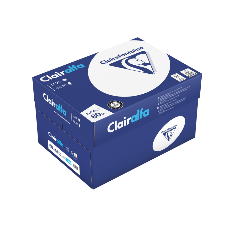 Druckerpapier, Papierbox, 80 g/m2, A3, Clairalfa