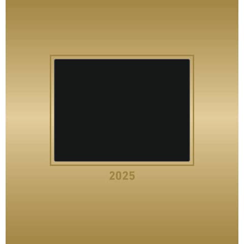 Bastelkalender 2025, 21 x 22 cm, gold ALPHA 104452